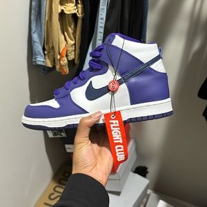 Purple dunks high grade school